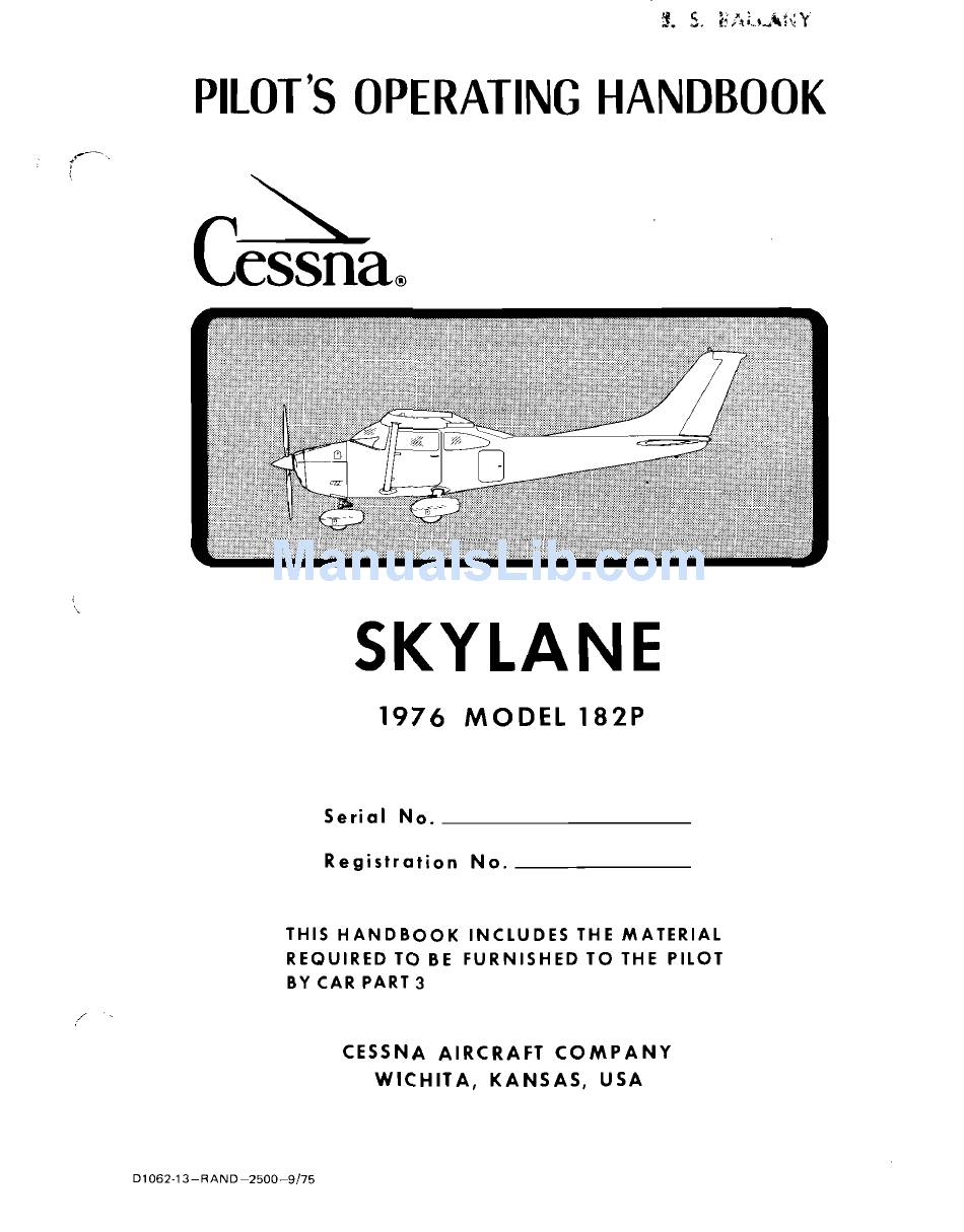 CESSNA SKYLANE 182P PILOT OPERATING HANDBOOK Pdf Download | ManualsLib