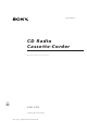 Sony CFD-370 Operating Instructions Manual