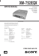 Sony xm-752eqx Service Manual