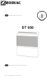 Zodiac DT 850 Installation Instructions And Use
