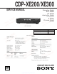 Sony CDP-XE200 Service Manual
