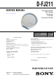 Sony D-FJ211 Service Manual