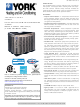 York CZH024 THRU 060 Technical Manualbook