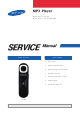 Samsung YP-U5 Service Manual