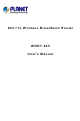 Planet WNRT-625 User Manual