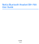 Nokia BH-700 User Manual