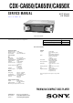 Sony CDX-CA650 Service Manual