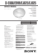 Sony D-E888 Service Manual
