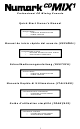 Numark CDMIX1 Quick Start Manual