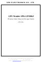 SPK Electronic Co SPK-GPS8063 Product Data Sheet