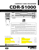 Yamaha CDR-S1000 Service Manual
