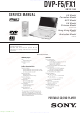 Sony DVP-F5 Service Manual