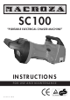 Macroza SC 100 Instructions For Use And Maintenance Manual