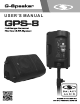 G-Speaker GPS-8 User Manual