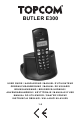 Topcom BUTLER E300 User Manual