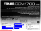 Yamaha CDX-530 Owner's Manual