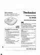 Technics SL-XP600 Operating Instructions Manual