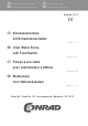 Conrad 55 14 52 Operating Instructions Manual