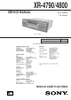 Sony XR-4790 Service Manual