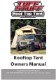 Tuff stuff roof top tent Owner's Manual