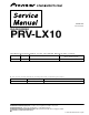 Pioneer PRV-LX10 Service Manual