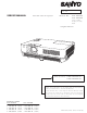 Sanyo PLC-XK2200 Service Manual