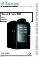 Saeco SG200E Operation & Maintenance Manual
