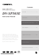 Onkyo DV-SP503E Instruction Manual