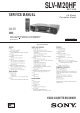 Sony SLV-M20HF Service Manual
