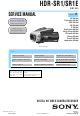 Sony HDR-SR1 Service Manual