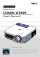 NEC LT260K User Manual