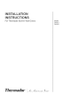 Thermador DM301 Installation Instructions Manual