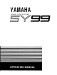 Yamaha SY99 Owner's Manual