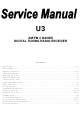 Sangean U3 Service Manual