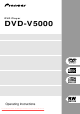 Pioneer DVD-V5000 Operating Instructions Manual