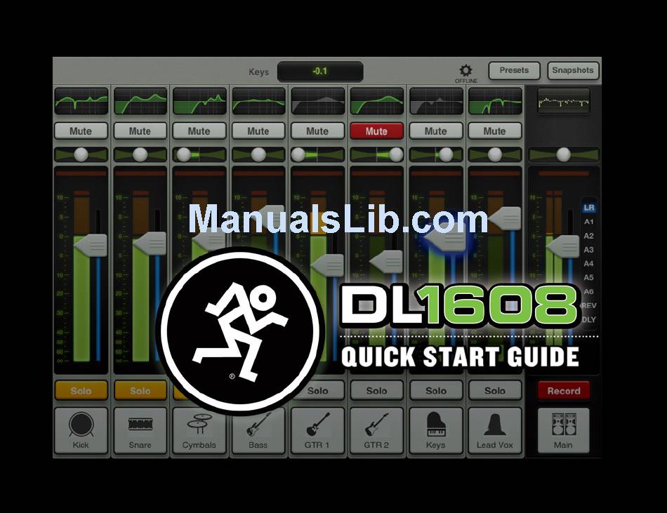 MACKIE DL1608 QUICK START QUIDE Pdf Download | ManualsLib