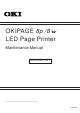 Oki OKIPAGE 8p Maintenance Manual