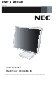 NEC MultiSync LCD1980FXi User Manual