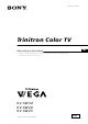 Sony KV-SW34 Operating Instructions Manual
