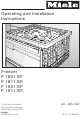 Miele F 1801 SF Operating And Installation Instructions