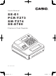 Casio SE-G1 User Manual