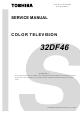 Toshiba 32DF46 Service Manual