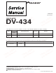 Pioneer DV-434 Service Manual