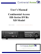 Continental Access CADV-H-XD16 User Manual