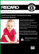 RECARO Performance Racer Instruction Manual