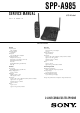 Sony SPP-A985 Service Manual