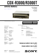 Sony CDX-R3000 Service Manual