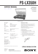 Sony PS-LX350H Service Manual
