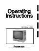 Panasonic WV-BM1910 Operating Instructions Manual