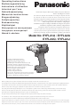 Panasonic EYFLA3J Operating Instructions Manual